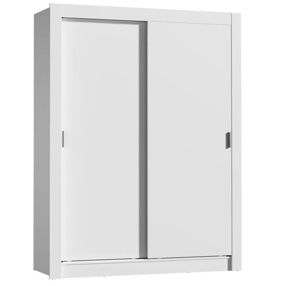 Guarda-Roupa Solteiro Madesa Dallas 2 Portas de Correr 2 Gavetas Branco - Image 2
