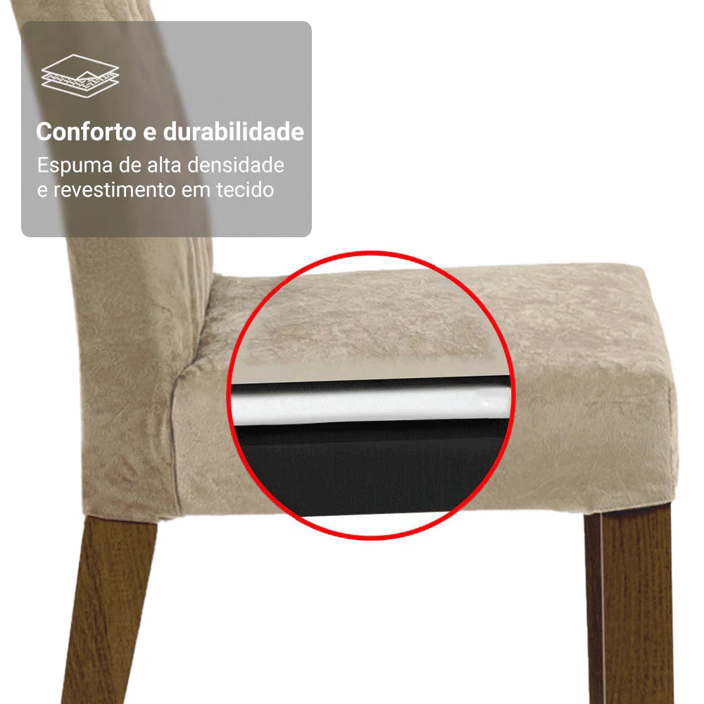 Kit 2 Cadeiras de Jantar 4256 com Espaldar Rustic/Imperial Madesa - Image 9