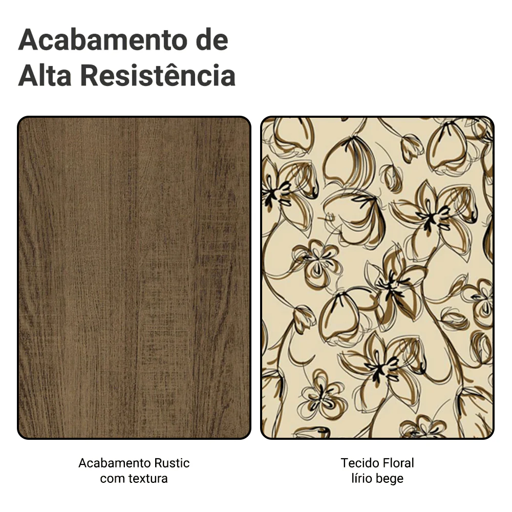 Kit 4 Cadeiras 4290 Madesa Rustic/Lírio Bege - Image 10