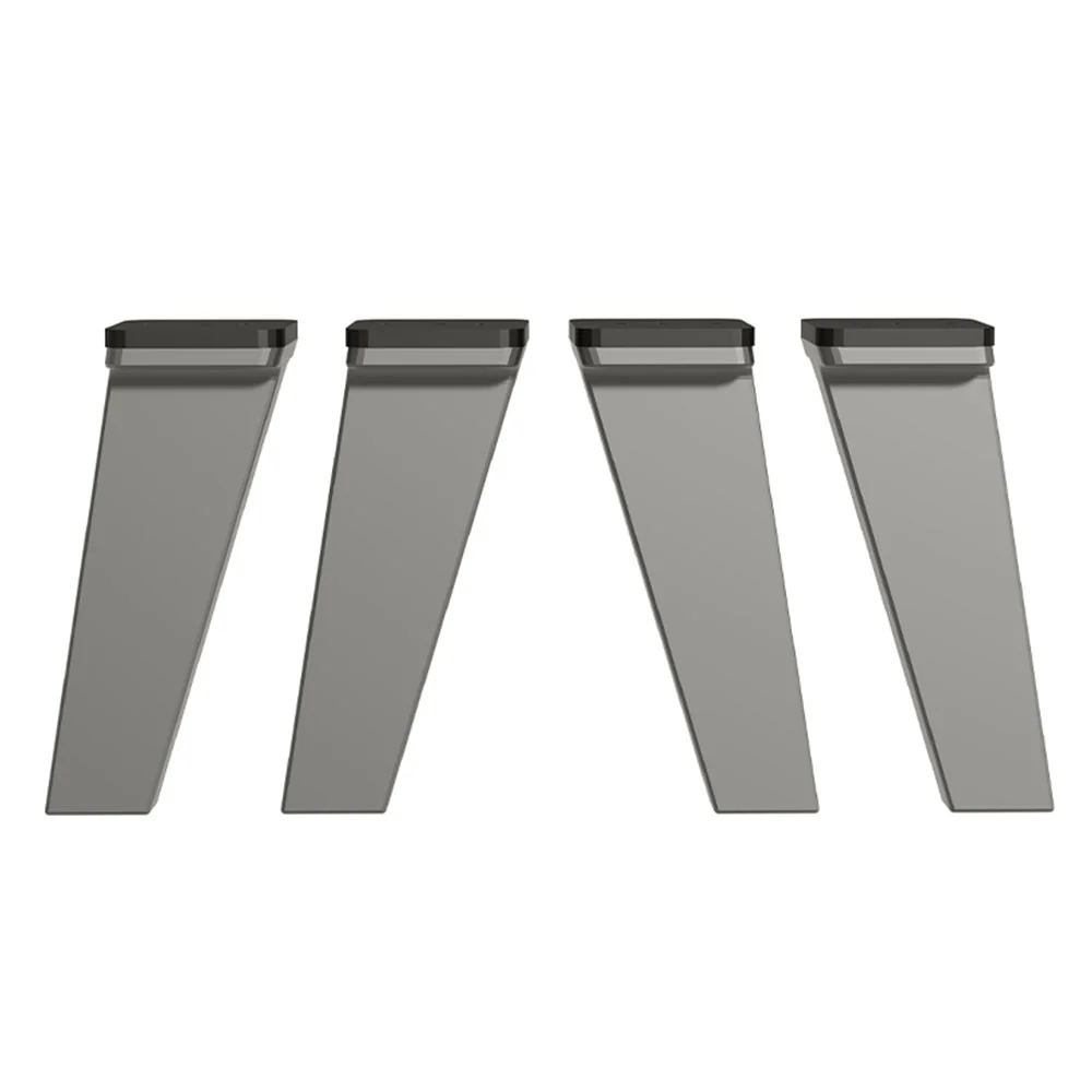 Kit com 4 Pés de Polipropileno para Cozinhas Nice Cinza Madesa