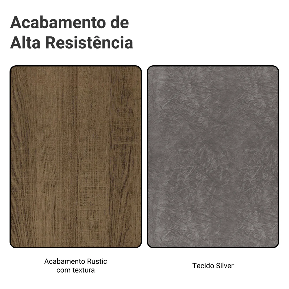 Kit 6 Cadeiras 4290 Madesa Rustic/Silver - Image 10