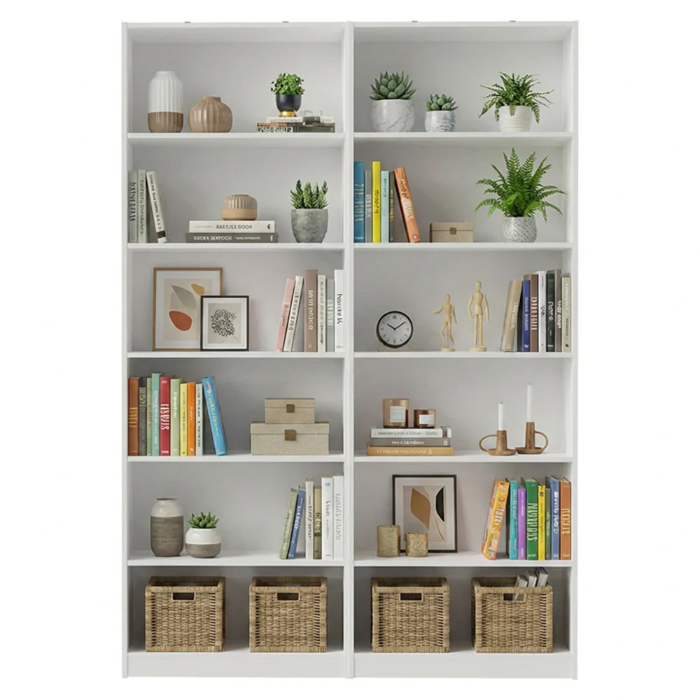Kit Madesa com 2 Estantes Livreiro 6908 Branco - Image 8