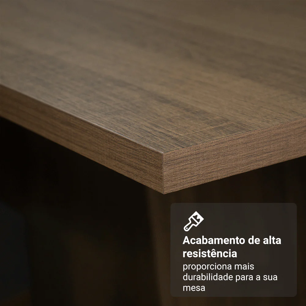 Mesa de Jantar Retangular Tampo de Madeira 5389 Rustic Madesa - Image 5