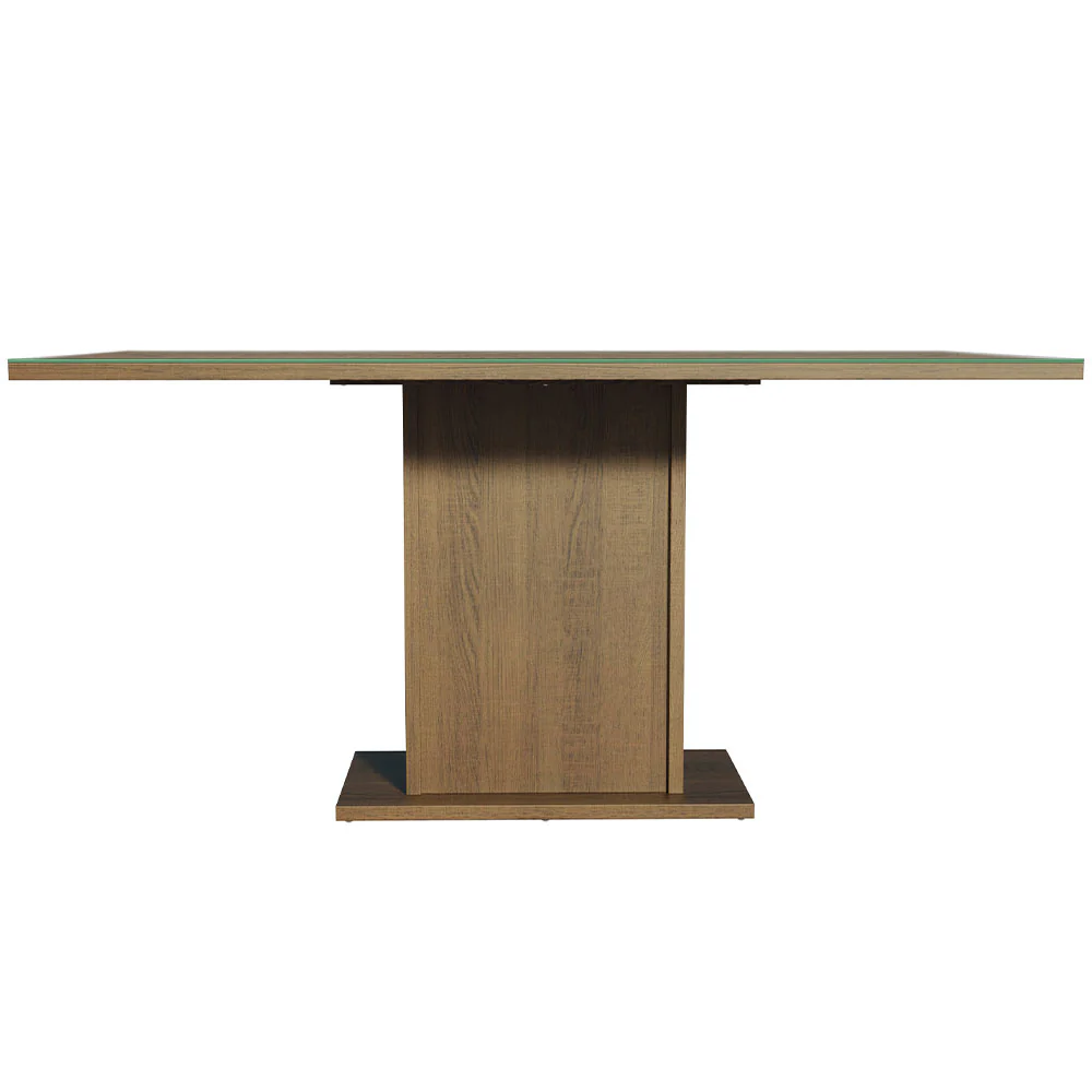 Mesa de Jantar Retangular Tampo de Vidro Rustic 5275 Madesa - Image 2
