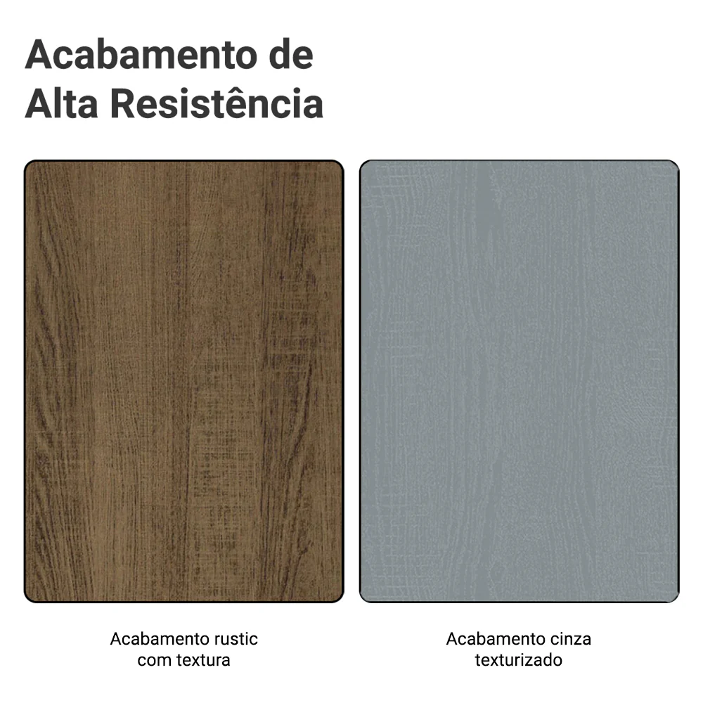 Paneleiro 40 x 60 cm 2 Portas e 2 Nichos Rustic/Cinza Agata Madesa - Image 10