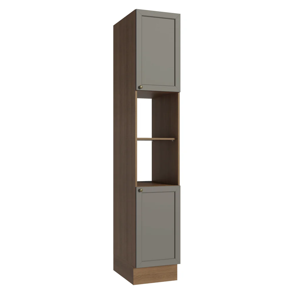 Paneleiro 40 x 60 cm 2 Portas e 2 Nichos Rustic/Cinza Vik Madesa
