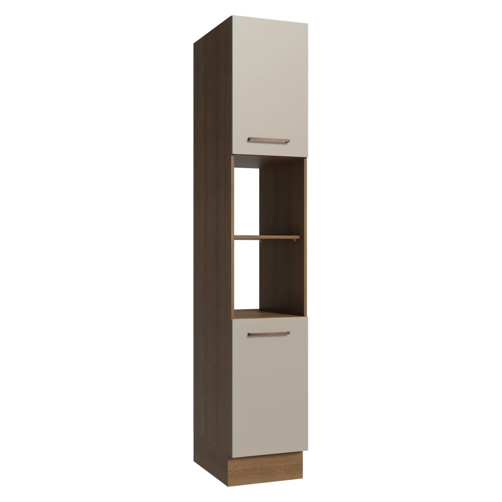 Paneleiro 40 x 60 cm 2 Portas e 2 Nichos Rustic/Crema Agata Madesa