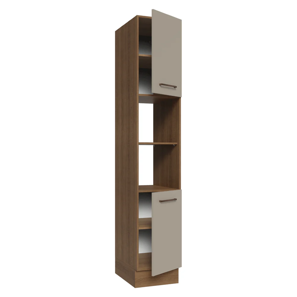 Paneleiro 40 x 60 cm 2 Portas e 2 Nichos Rustic/Crema Agata Madesa - Image 6