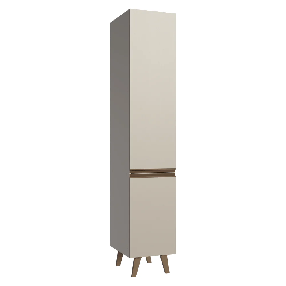 Paneleiro 40 cm 2 Portas Com Pés Crema Nice Madesa