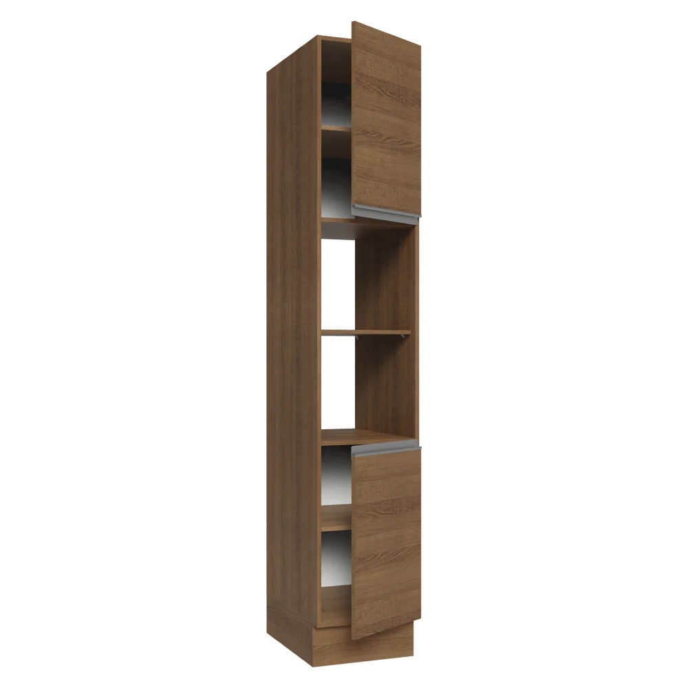 Paneleiro 40 cm 2 Portas e 2 Nichos Rustic Glamy Madesa - Image 6