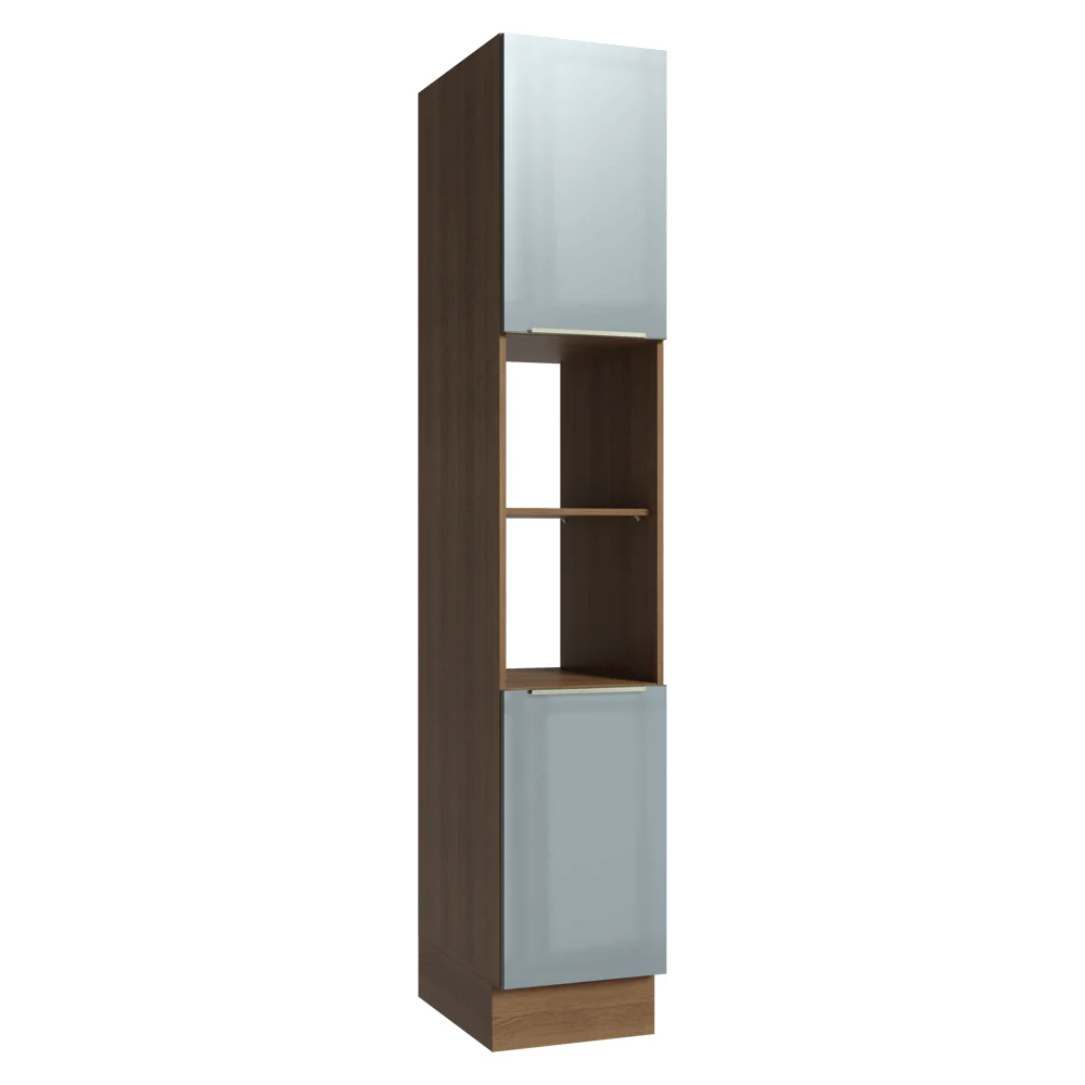 Paneleiro 40 x 60 cm 2 Portas e 2 Nichos Rustic/Cinza Lux Madesa