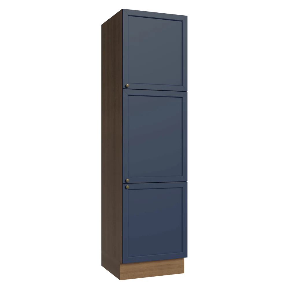 Paneleiro 60 x 60 cm 3 Portas Rustic/Azul Vik Madesa
