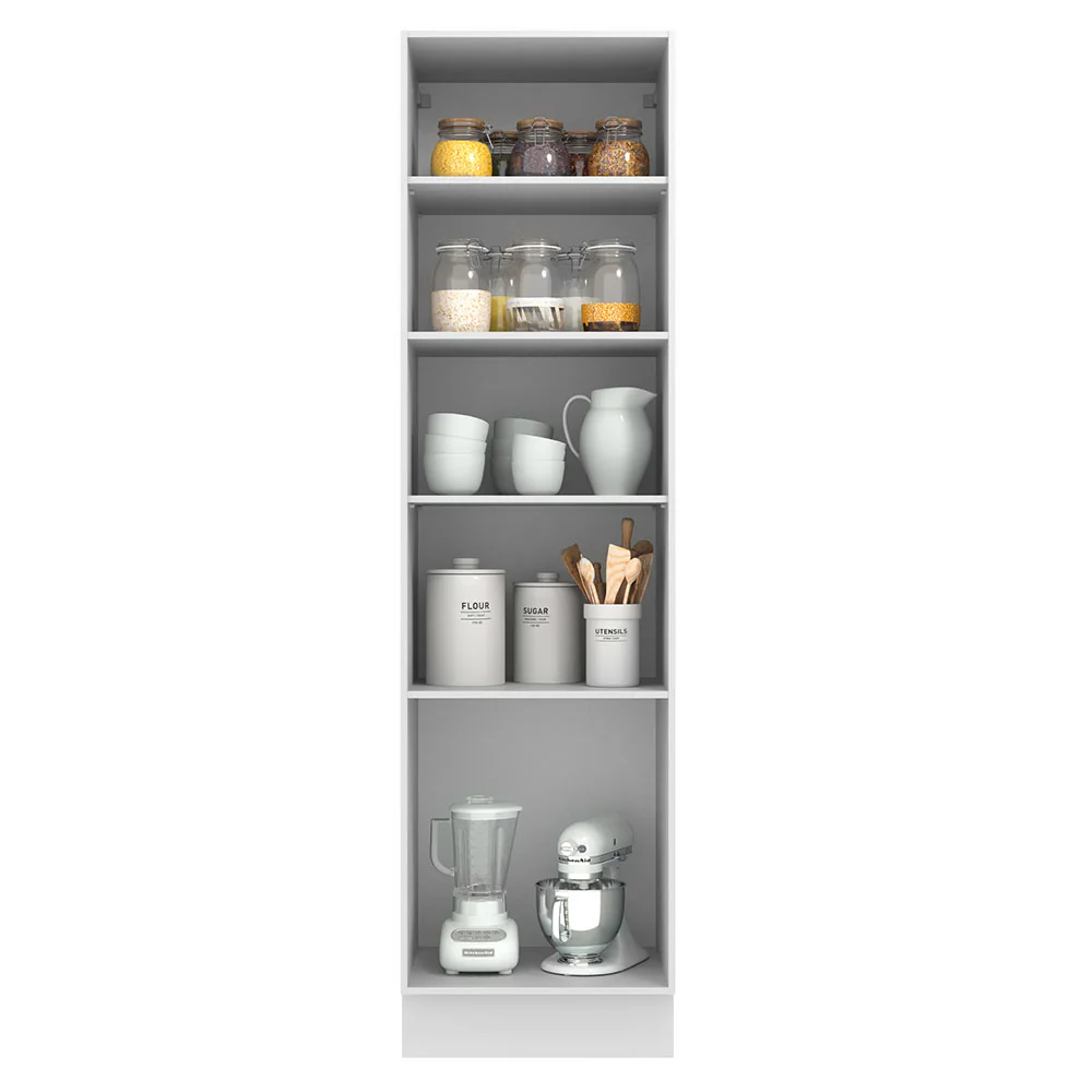 Paneleiro 60 cm 3 Portas Branco/Crema Agata Madesa - Image 3