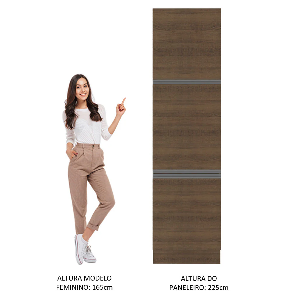 Paneleiro Madesa Glamy 60 x 60 cm 3 Portas Rustic - Image 5