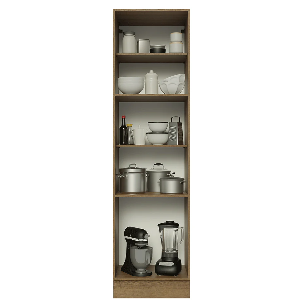 Paneleiro 60 x 60 cm 3 Portas Rustic/Cinza Lux Madesa - Image 4