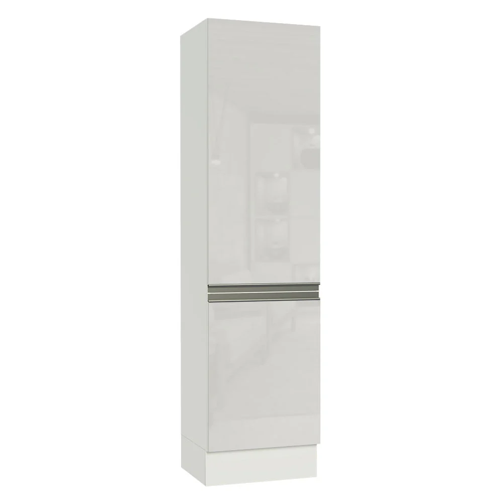 Paneleiro Madesa Smart 100% MDF 2 Portas Branco Brilho