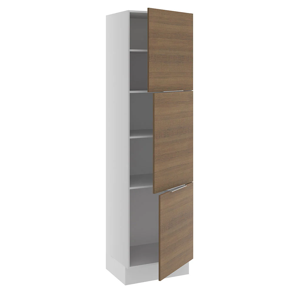 Paneleiro Madesa Stella 60 x 60 cm 3 Portas Branco/Rustic - Image 4