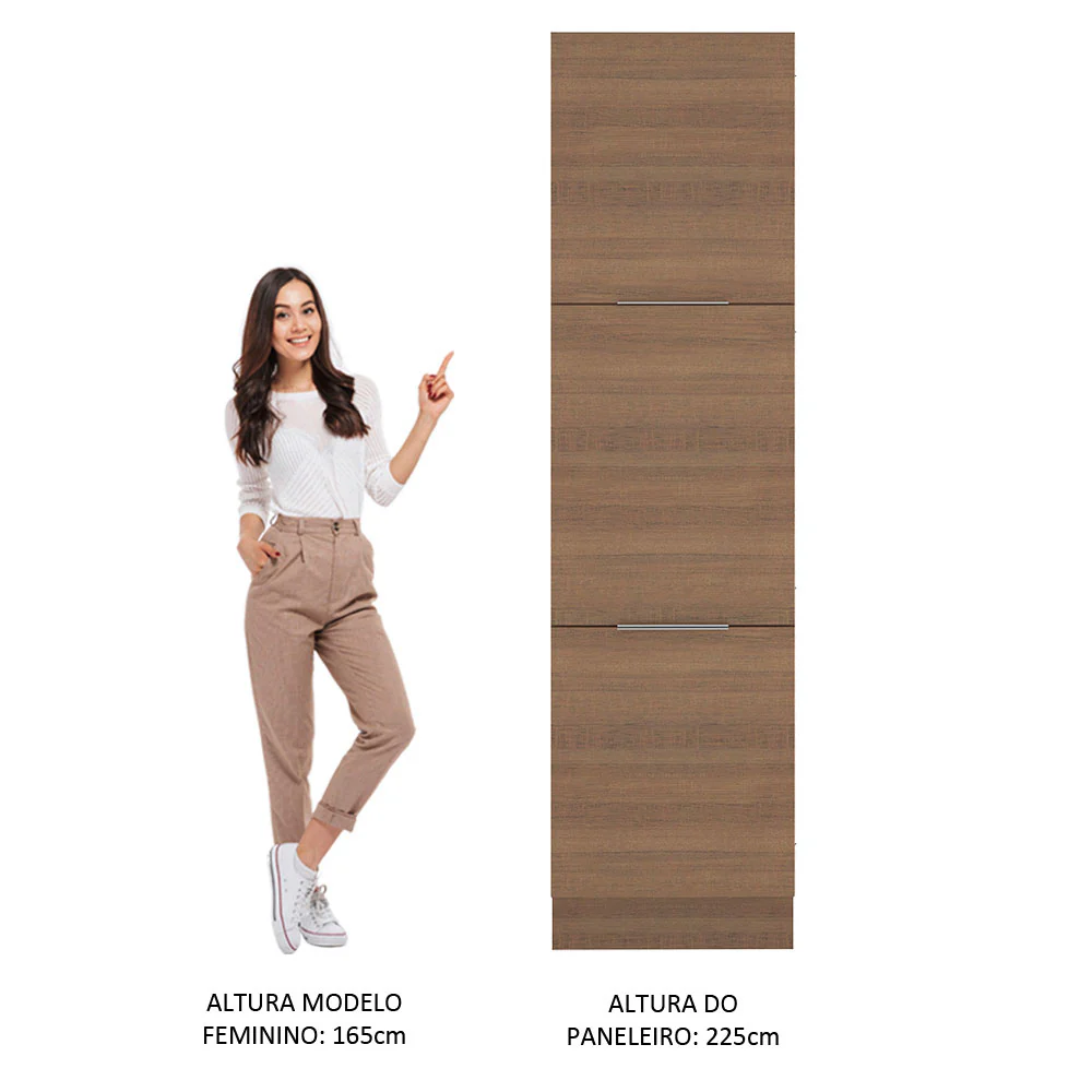 Paneleiro Madesa Stella 60 x 60 cm 3 Portas Rustic - Image 5