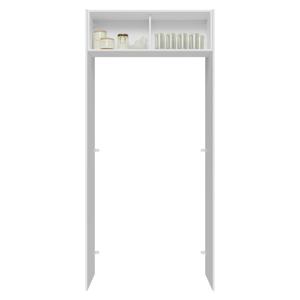 Porta-Geladeira 103 cm 1 Porta Basculante Branco/Verde Vik Madesa - Image 4
