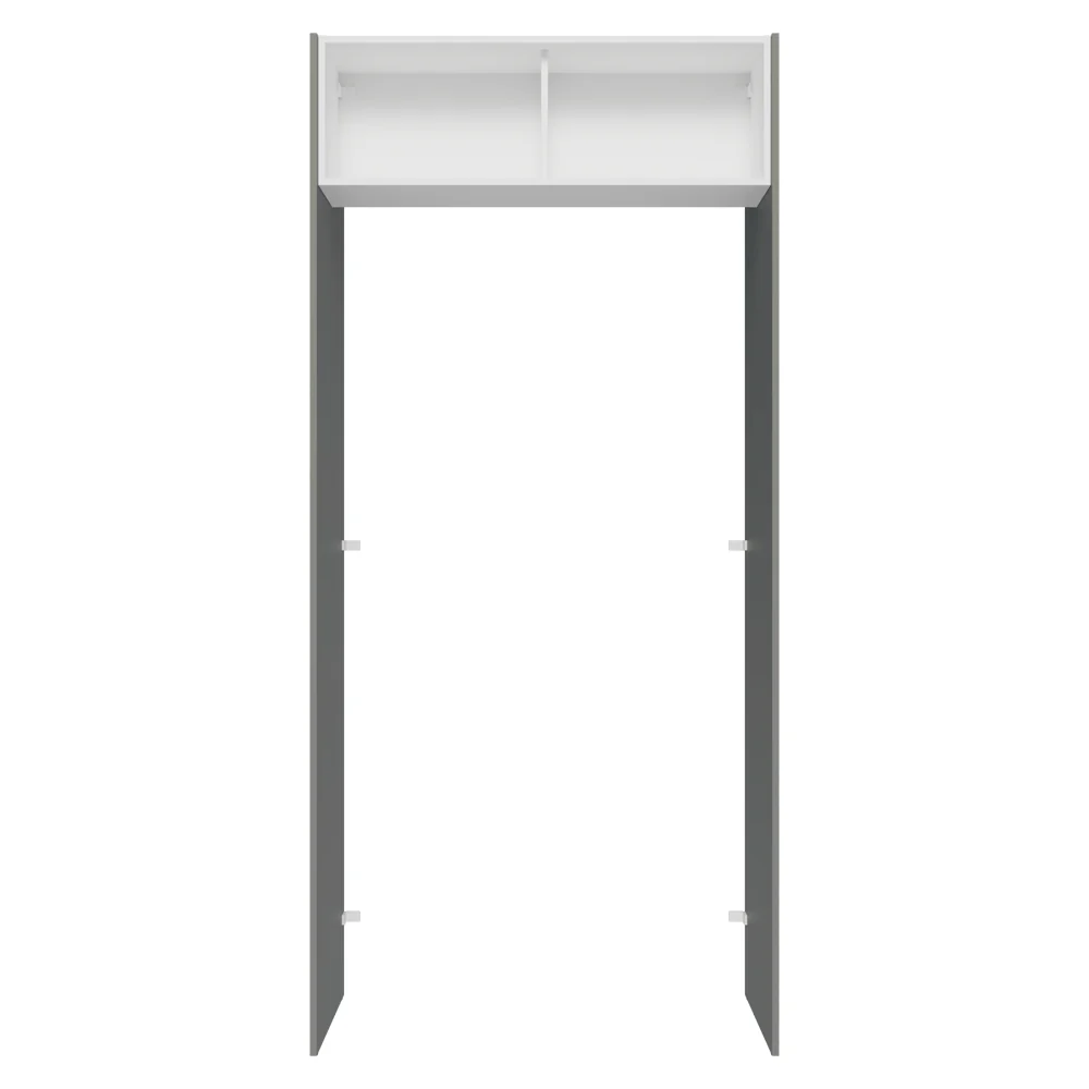 Porta-Geladeira 103 cm 1 Porta Basculante Cinza/Branco/Cinza Lux Madesa - Image 11