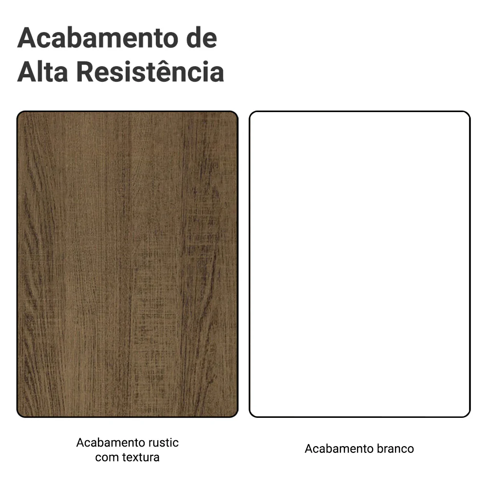Porta-Geladeira 103 cm 1 Porta Basculante Rustic/Branco Agata Madesa - Image 9