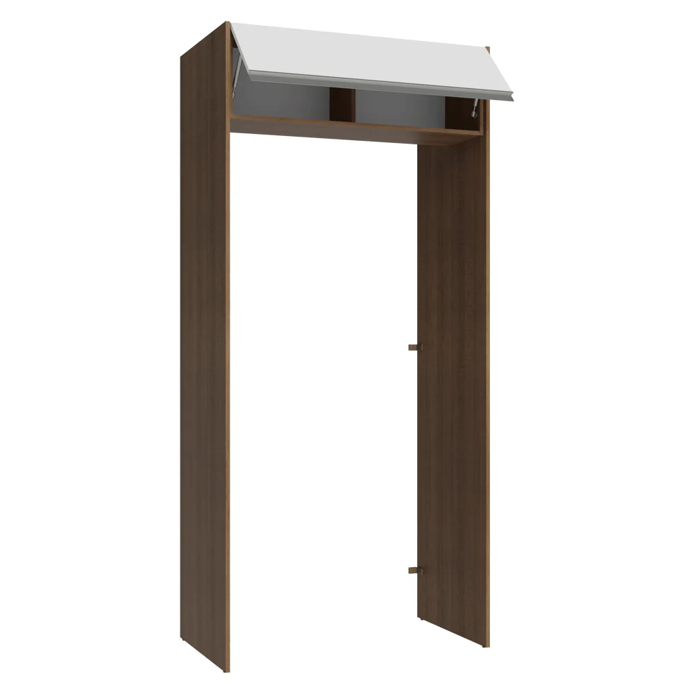 Porta-Geladeira 103 cm 1 Porta Basculante Rustic/Branco Glamy Madesa - Image 7