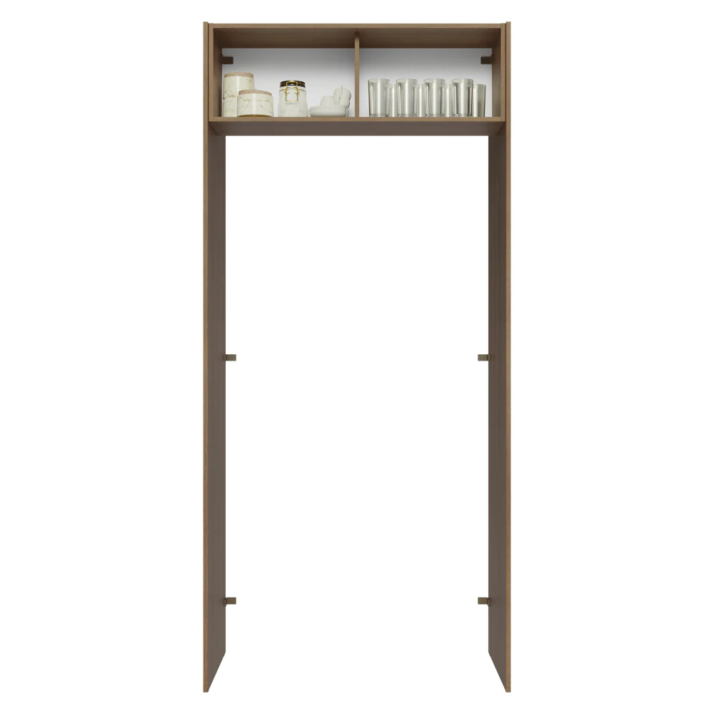 Porta-Geladeira 103 cm 1 Porta Basculante Rustic/Branco Stella Madesa - Image 4
