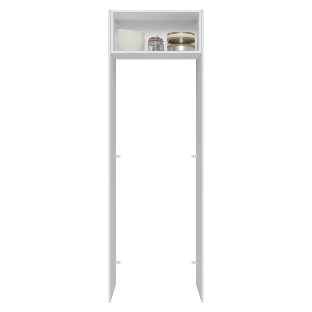 Porta-Geladeira 73 cm 1 Porta Basculante Branco/Cinza Lux Madesa - Image 4