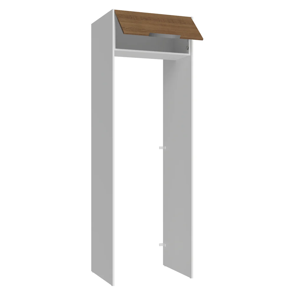 Porta-Geladeira 73 cm 1 Porta Basculante Branco/Rustic Stella Madesa - Image 7