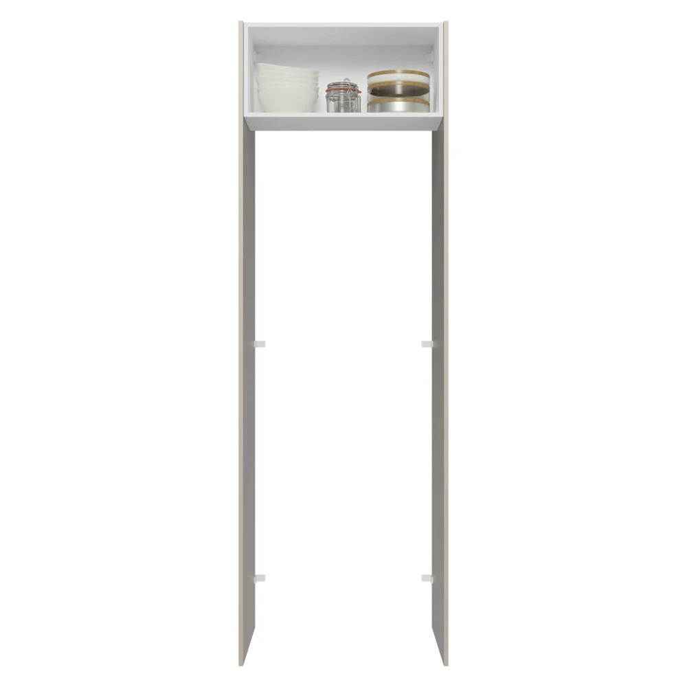 Porta-Geladeira 73 cm 1 Porta Basculante Crema/Branco/Crema Agata Madesa - Image 4