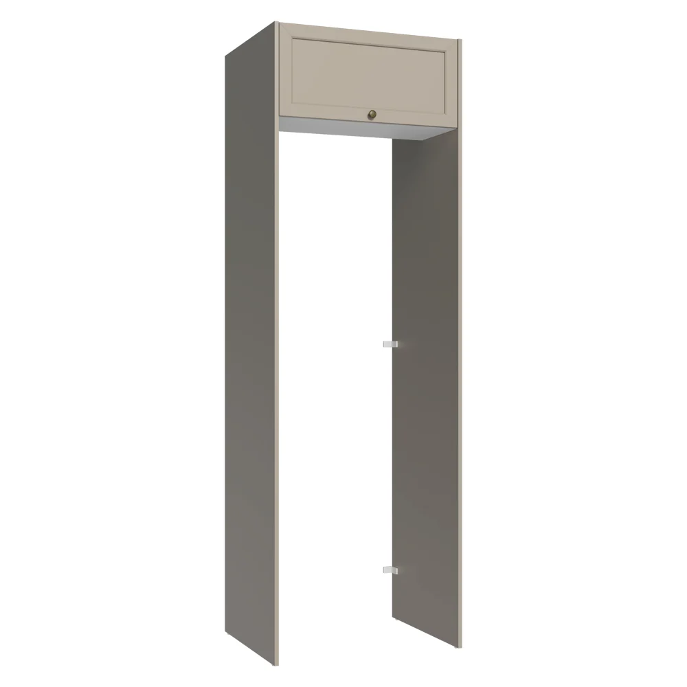 Porta-Geladeira 73 cm 1 Porta Basculante Crema/Branco/Crema Vik Madesa