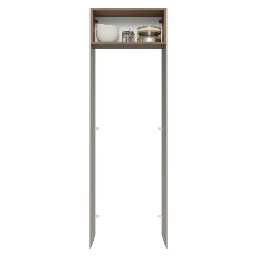 Porta-Geladeira 73 cm 1 Porta Basculante Crema/Rustic/Crema Vik Madesa - Image 4