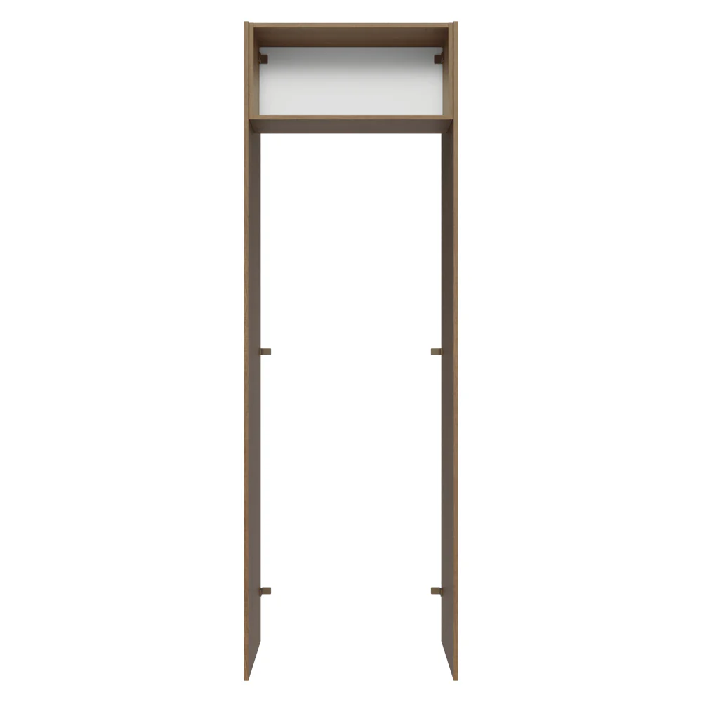Porta-Geladeira 73 cm 1 Porta Basculante Rustic/Branco Veludo Lux Madesa - Image 11