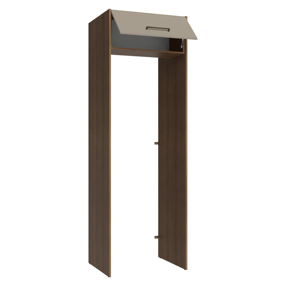 Porta-Geladeira 73 cm 1 Porta Basculante Rustic/Crema Agata Madesa - Image 7