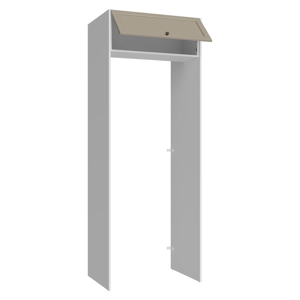 Porta-Geladeira 83 cm 1 Porta Basculante Branco/Crema Vik Madesa - Image 8