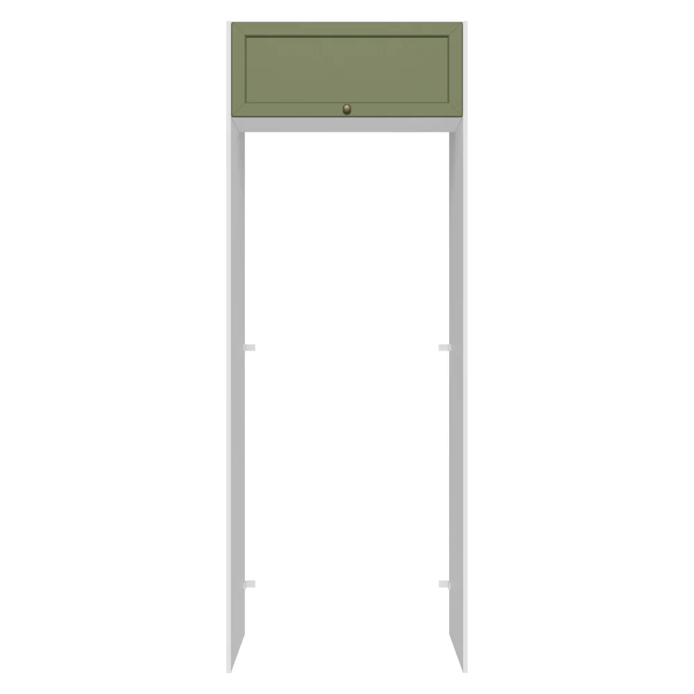 Porta-Geladeira 83 cm 1 Porta Basculante Branco/Verde Vik Madesa - Image 10