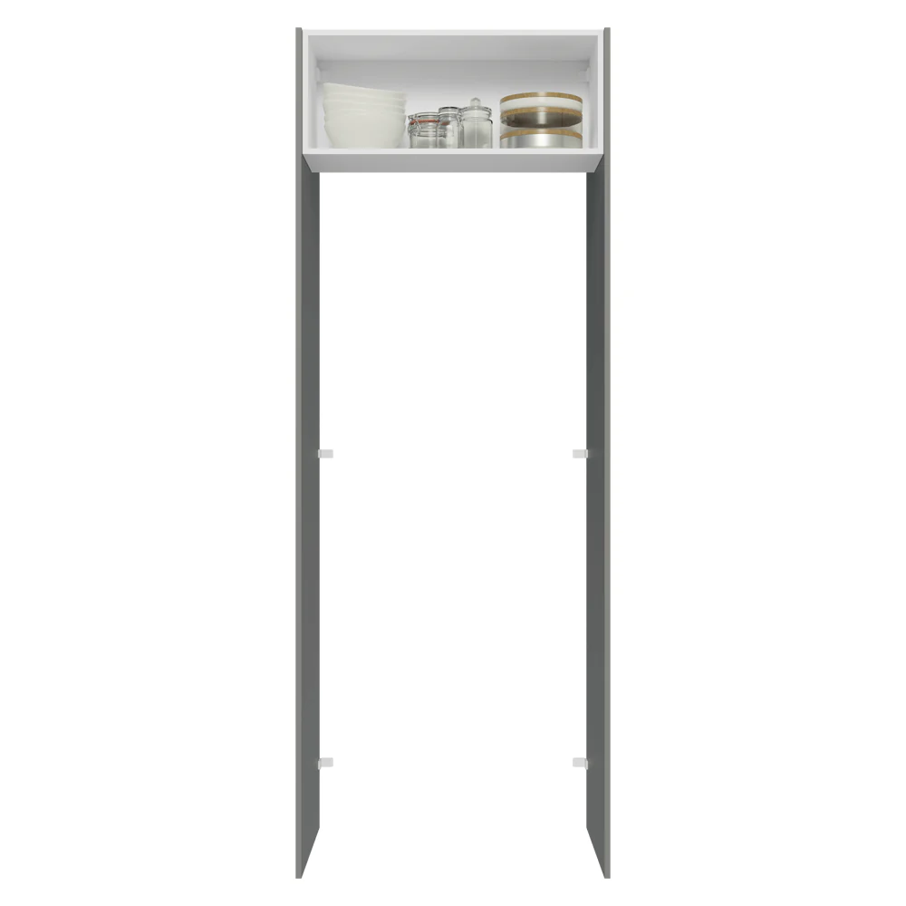 Porta-Geladeira 83 cm 1 Porta Basculante Cinza/Branco/Cinza Agata Madesa - Image 4