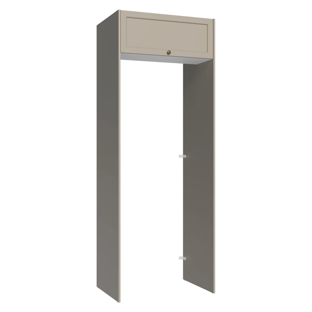 Porta-Geladeira 83 cm 1 Porta Basculante Crema/Branco/Crema Vik Madesa
