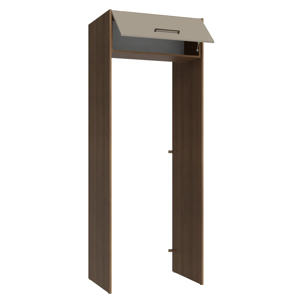 Porta-Geladeira 83 cm 1 Porta Basculante Rustic/Crema Agata Madesa - Image 7