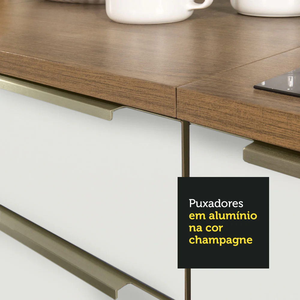 Porta-Geladeira Madesa Lux 1 Porta Basculante Rustic/Branco Veludo - Image 11