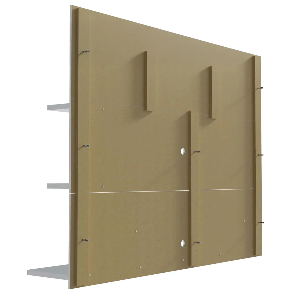 Rack com Painel para TV até 60 Polegadas 180 cm Branco Cancun Madesa - Image 9