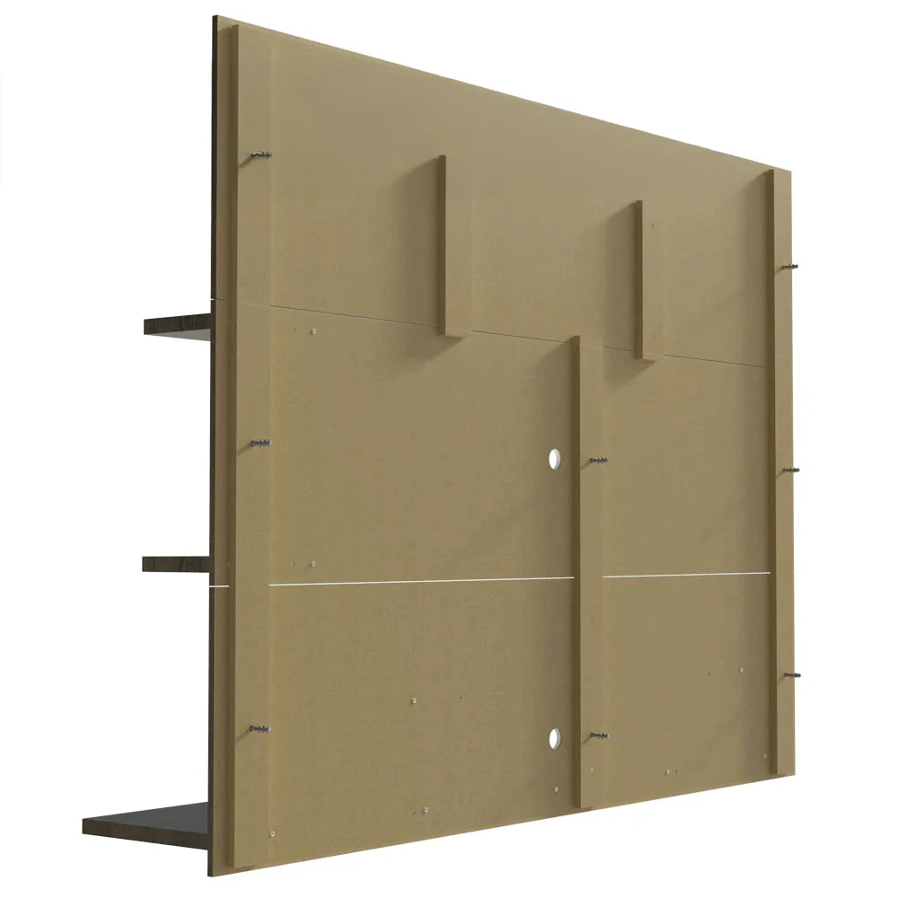 Rack com Painel para TV até 60 Polegadas 180 cm com Pés Rustic Cancun Madesa - Image 10