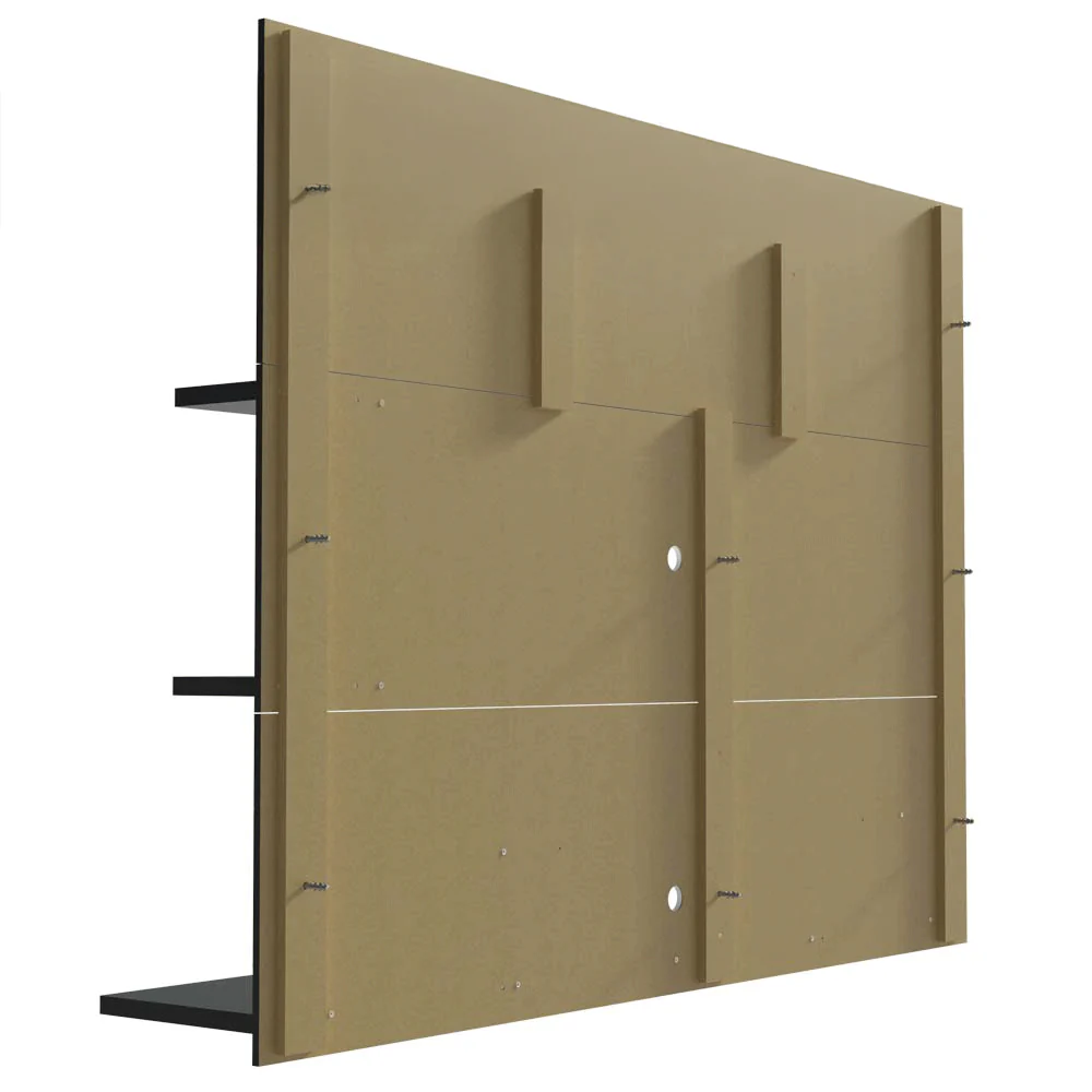 Rack com Painel para TV até 60 Polegadas 180 cm Preto Cancun Madesa - Image 10