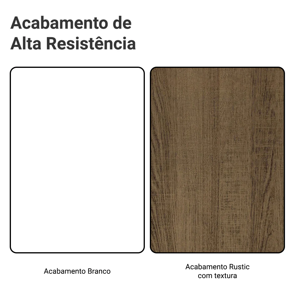 Rack Madesa Dubai para TV até 65 Polegadas com Pés Branco/Rustic 9B09 - Image 9