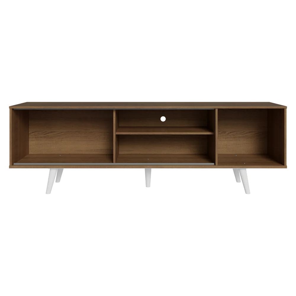 Rack Madesa Dubai para TV até 65 Polegadas com Pés Rustic/Branco 6E09 - Image 10
