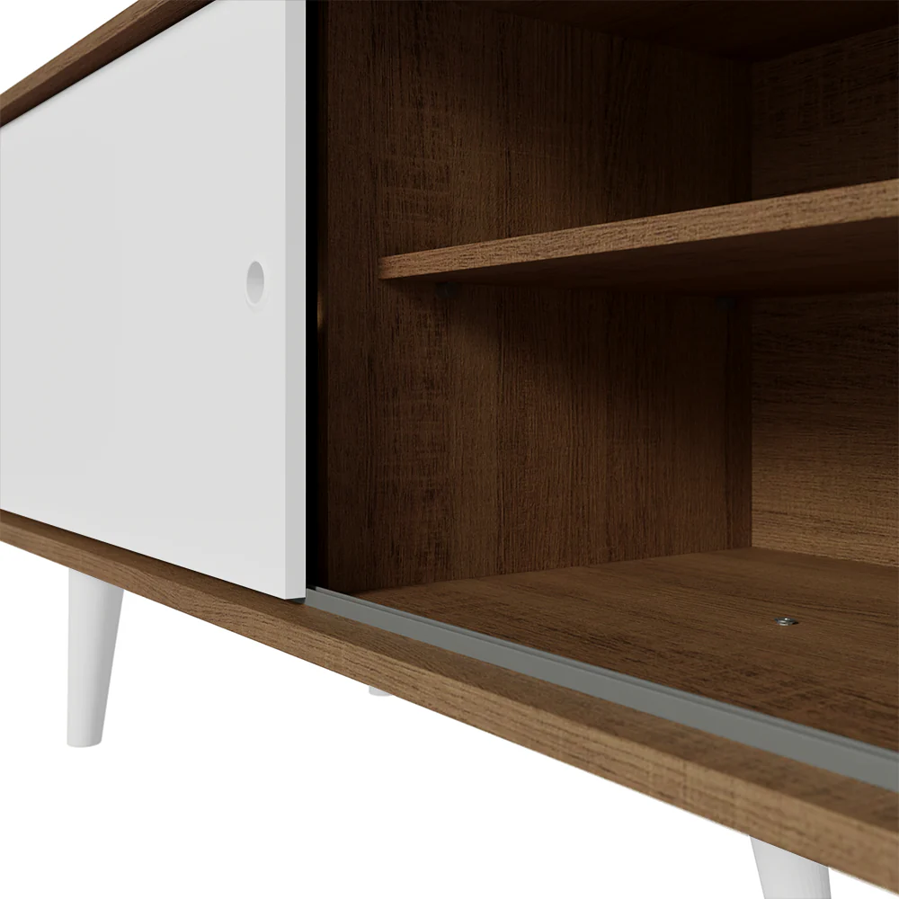 Rack Madesa Dubai para TV até 65 Polegadas com Pés Rustic/Branco 6E09 - Image 8