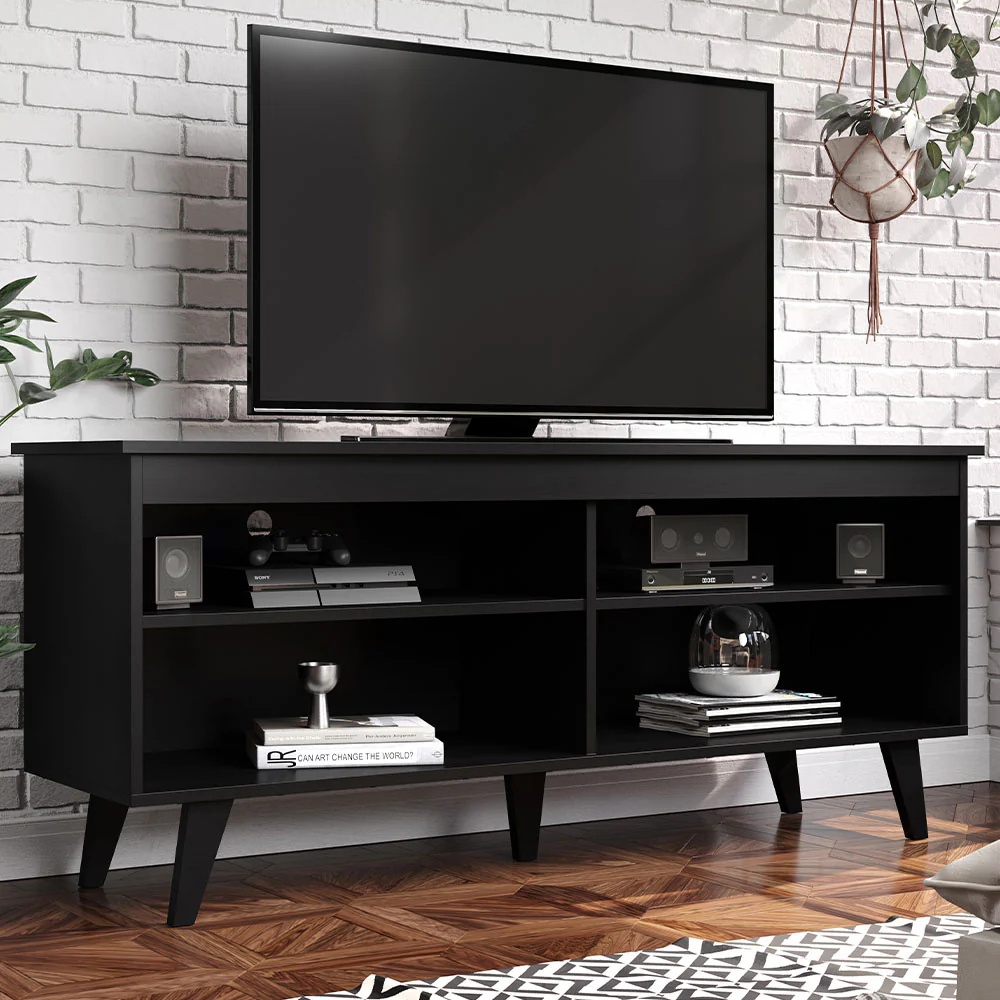 Rack para TV até 55 Polegadas Preto Madesa