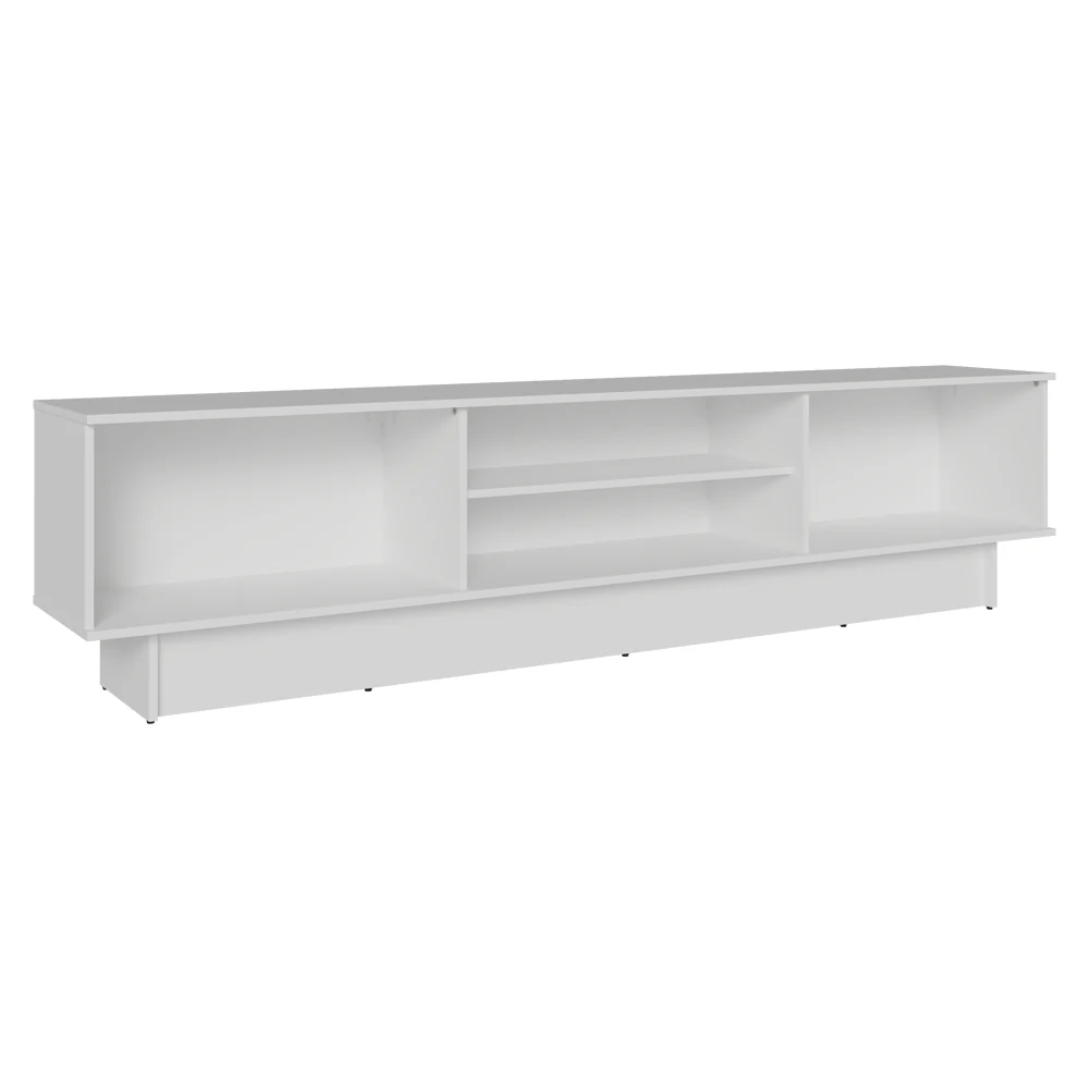 Rack para TV até 80 Polegadas 218 cm 2 Portas Branco/Cinza Vik Madesa - Image 9