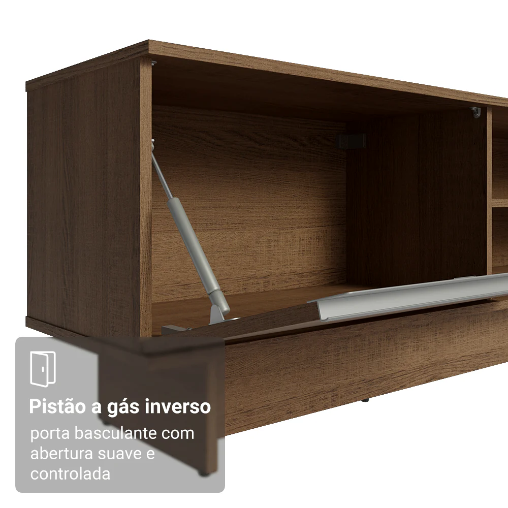 Rack para TV até 80 Polegadas 218 cm 2 Portas Rustic Glamy Madesa - Image 8
