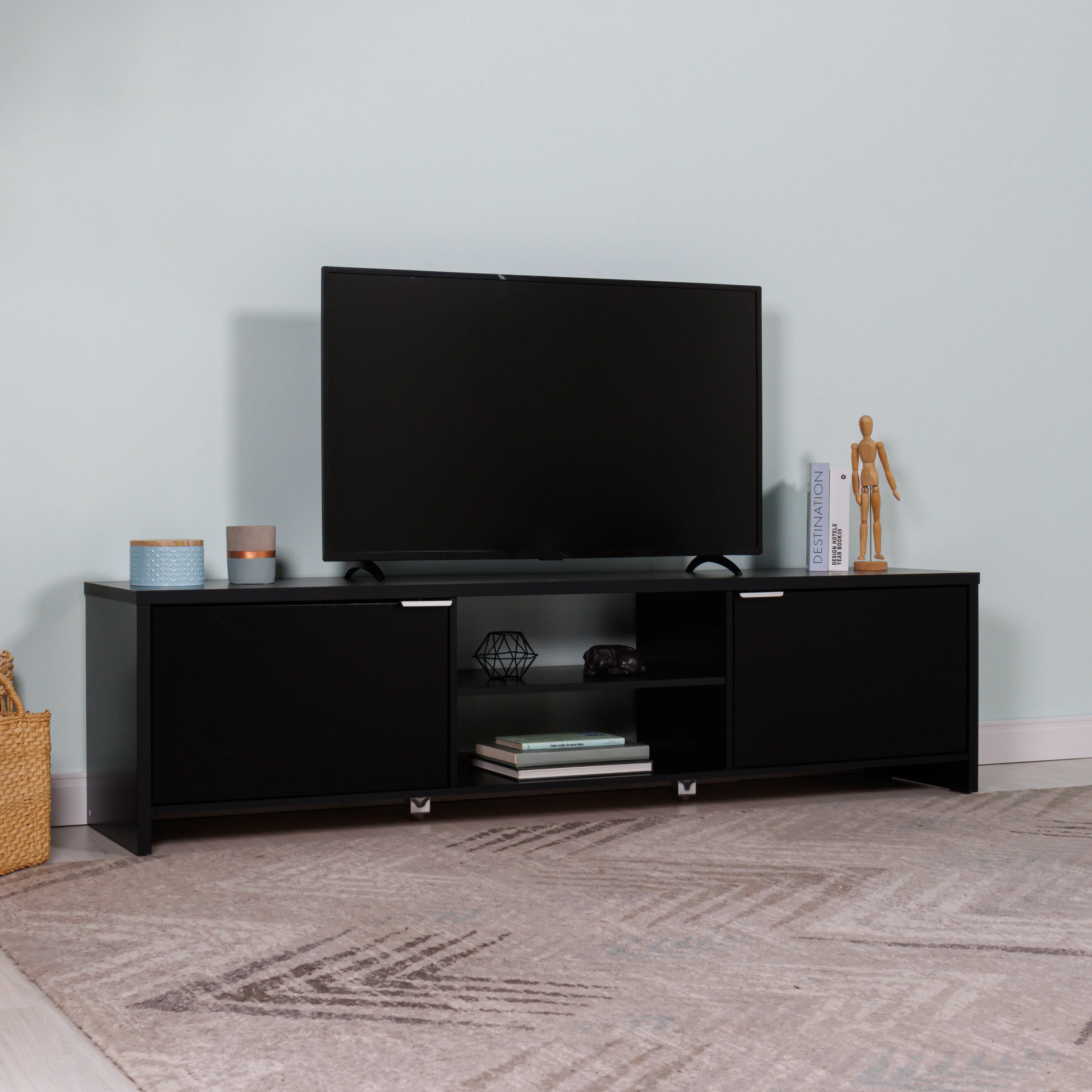 Rack para TV até 80 Polegadas Preto Madesa